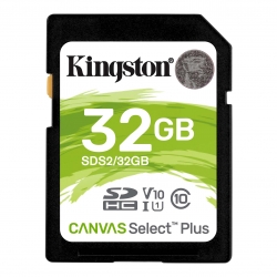 Kingston 32GB Canvas Select Plus SD card Sds2/32Gb