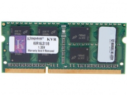 Kingston Single Channel So-dimm: 8gb Ddr3l 1600mhz Non-ecc Cl11 1.35v Kvr16ls11/8