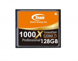 Team Group Memory Card Compact Flash Cf 128gb, 1000x, 120mb/s Write*, Lifetime Warranty Tcf128g100001