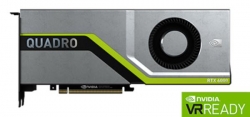 Leadtek Quadro Rtx6000 Work Station Graphic Card Pcie 24Gb Gddr6 4H (Dp) Virtuallink (1) 1X Fan