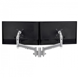 Atdec AWM Dual monitor mount solution on a 135mm post - Grommet Clamp - black (AWMS-2-D13G-B)