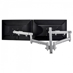 Atdec AWM Dual monitor arm solution - dynamic arms - 400mm post - bolt - silver (AWMS-2-D40B-S)