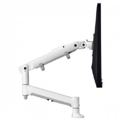Atdec Awm Single Monitor Arm Solution - 618Mm Dynamic Arm - Single Base - F Clamp - White | AWMS-DBF-W