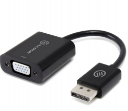 Alogic Elements 20cm Displayport To Vga Adapter - Male To Female - Black Dp-vga-adpc