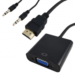 Shintaro Hdmi To Vga Adapter With 3.5Mm Audio Sh-Adhdvga35