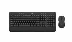 Logitech Wireless Keyboard & Mouse Combo Mk545 Black Usb Receiver (combo Powered By 4x Aa Included)