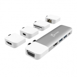 J5Create Jcd389 Ultradrive Kit Usb-C Modular Mini Dock 11-In-1 Jcd389