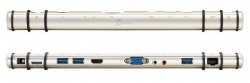 J5Create Jud531 Mini Ultra Station (Usb3.0 To Hdmi/ Vga Rj-45 3Xusb3.0 3.5Mm Microphone Input