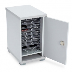 Lapcabby Lyte 20 Mobile Phone Single Door | 20-Device Wall Or Desk Mounted Usb Charging Cabinet Up To 7" -Horizontal Lyte20Mpusbsd