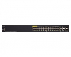 Cisco Sg 350 24-port Gigabit Managed Switch 24 Poe+ Ports 180 Watts 2 Gbe & 2 Combo Gb Sfp Slots