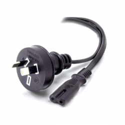 Alogic 3m Aus 2 Pin Mains Plug To Iec C7 Male To Female Mf-aus2pc7-03