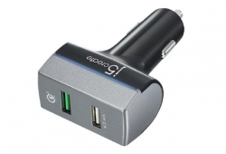 J5create Jupv20 2-port Usb Car Charger With Qualcomm Quick Charge 3.0 (1-port Quick Charge 3.0 (max
