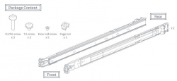 Synology Rail Kit Rks1317 (sliding) For 1u, 2u And 3u Nas Systems Rks1317
