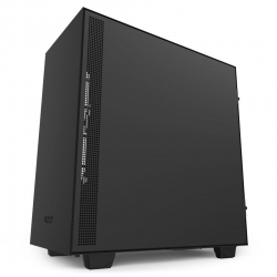 NZXT Mid Tower: Matte Black H510 Mid Tower Chassis 1*Usb3.0 1*Usb3.1 Type-C 1*Audio Jack Ca-H510B-B1