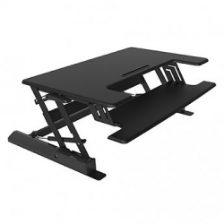 Visionmounts Height Adjustable Sitting/ Standing Desktop Black (load Up To 15kg) Vm-desk-ld02