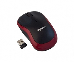 Logitech M185 Wireless Mouse: USB Wireless Mouse 1000dpi (M185 Red)