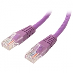 Startech 15m Cat5e Purple Molded Rj45 Utp Cat 5e Patch Cable - 15 M Patch Cord - Molded Patch Cable