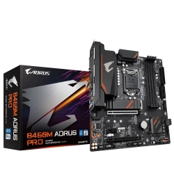 Gigabyte B460M AORUS PRO mATX Motherboard 4xDDR4 10th Gen LGA1200 2xM.2 6xSATA RAID LAN (1000 Mbit/100 Mbit) 3xPCIE HDMI DP DVI-D USB-C RGB Ga-B460M-Aorus-Pro