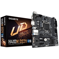 Gigabyte H410M DS2V Micro ATX Motherboard 2xDDR4 10th Gen LGA1200 1xM.2 4xSATA LAN 1000/100 Mbit) 1xDVI-D 2xPCIE 4xUSB3.2 6xUSB2.0 Ga-H410M-Ds2V
