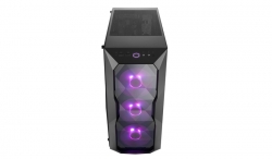 Cooler Master Masterbox Td500 Rgb Diamond Cut Design 3x Rgb Led Fans Edge To Edge Acrylic Side