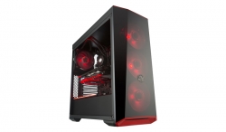 Cooler Master Mid Tower: Masterbox Lite 5 Rgb Version Tempered Glass Window 3x Rgb Led Fans Rgb Splitter