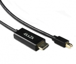 Generic Mini Displayport (M) To Hdmi (M) Cable 4K 60Hz Support 3M Black Mini-Dp-Hdmi-Mm-3M 4K