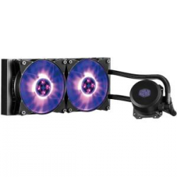 Cooler Master Masterliquid Lite 240 Rgb Cpu Cooler Rgb Dual Chambers Design Water Block 2x120mm