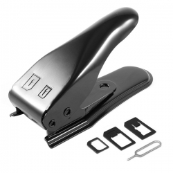 New Sim Card Cutter - Sim Card Adapter - Eject Pin Mobvmxsimcutterbk