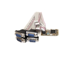 Startech 4 Port Mini Pcie Serial Card W/ 16650 Mpex4s552