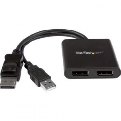 Startech Mst Hub - Displayport To 2x Displayport - Multi Stream Transport Hub - Dp 1.2 To Dp -