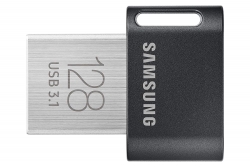 Samsung 128gb Fit Plus Usb Drive Gunmetal Gray Usb3.1 Up To 300mb/s 5 Years Warranty Muf-128ab/apc