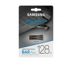 Samsung Bar Plus 128GB USB 3.1 Flash Drive 300MB/s Titan Gray MUF-128BE4