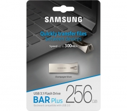 Samsung Usb 3.1 256Gb Flash Drive Bar Plus- Champaign Silver Muf-256Be3/ Apc