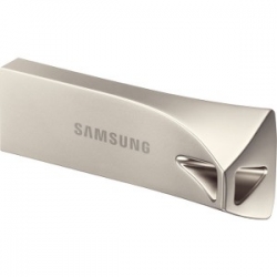 Samsung 32gb Bar Plus Usb Drive Champagne Silver Metallic Chassis Usb3.1 Up To 200mb/s 5 Years Warranty