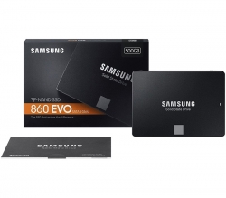 Samsung 860 EVO 500GB 2.5" SATA III SSD, V-Nand, 7mm, 6GB/s, R/W 550MB/s/ 520MB/s MZ-76E500BW