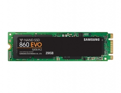 Samsung Ssd 860 Evo - 250gb, Samsung V-nand, M.2 (2280), Sata Iii 6gb/ S, R/ W (max) 550mb/s/