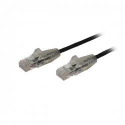 Startech 1.5 M CAT6 CABLE - SLIM CAT6 PATCH CORD - BLACK - SNAGLESS RJ45 CONNECTORS - GIGABIT ETHERNET CABLE - 28 AWG N6PAT150CMBKS