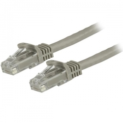 Startech Cable - Grey Cat6 Patch Cord 1.5m CAT6 Ethernet Cable - Grey CAT 6 Gigabit Ethernet Wire -650MHz 100W PoE++ RJ45 UTP Category 6 Network/Patch Cord Snagless w/Strain Relief Fluke Tested UL/TIA Certified  N6Patc150Cmgr