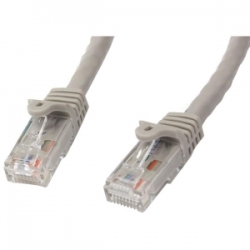 Startech 0.5m Gray Gigabit Snagless Rj45 Utp Cat6 Patch Cable - 50cm Patch Cord - Ethernet Patch N6PATC50CMGR