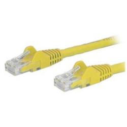 Startech 0.5m Yellow Cat6 Ethernet Patch Cable With Snagless Rj45 Connectors N6patc50cmyl