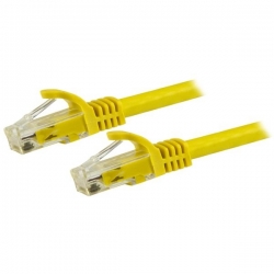 Startech Cable - Yellow Cat6 Patch Cord 7.5 m CAT6 Patch Cable | Snagless | 100% Copper Wire | Yellow | ETL Verified N6Patc750Cmyl