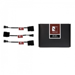 Noctua Black Na-sac1 12cm 3pin To 4pin Molex Power Adapter Cables (3 Pack) Na-sac1