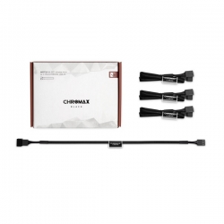 Noctua Na-sec1 Chromax.black 30cm 4pin Pwm Power Extension Cables (3 Pack) Na-sec1-black