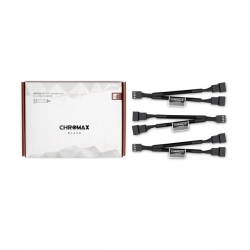 Noctua Na-syc1 Chromax.black 11cm 4pin Pwm Fan Power Splitter Cables (3 Pack) Na-syc1-black