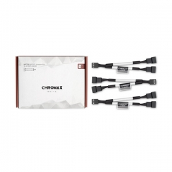 Noctua Na-syc1 Chromax.white 11cm 4pin Pwm Fan Power Splitter Cables (3 Pack) Na-syc1-white