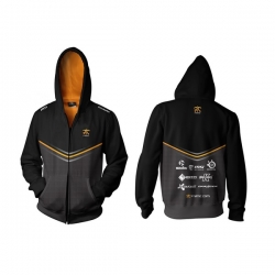 Fnatic Black 4xl Player Zipped Hoodie 2014 Nfnc-hood14-zip-4xl