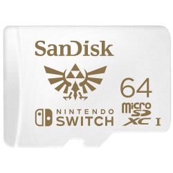 SanDisk 64Gb Nintendo Switch Microsd Uhs-I Card Sdsqxat-064G-Gnczn