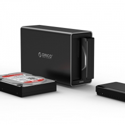 Orico Black Ns200-u3 2 Bay Usb3 External Hard Drive Enclosure Orc-ns200u3-bk