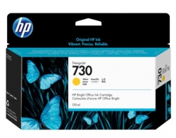 HP 730 130-ml Yellow DesignJet Ink P2V64A
