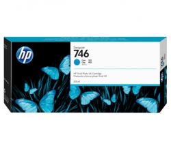 Hp 746 300-ml Cyan Ink Cartridge P2v80a